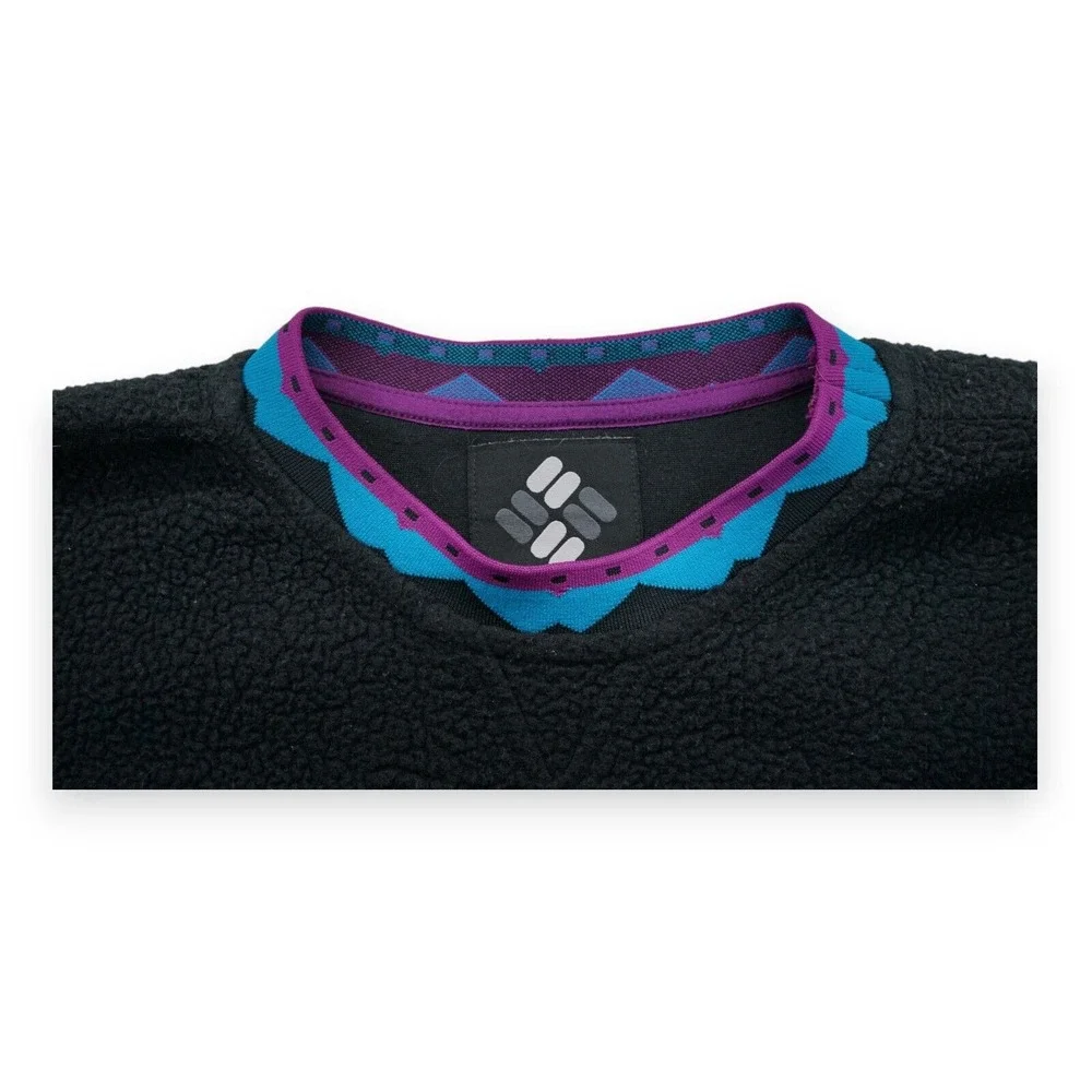 Columbia Wapitoo Fleece Pullover‎ Crewneck Sweater Men's Small Slim Fit